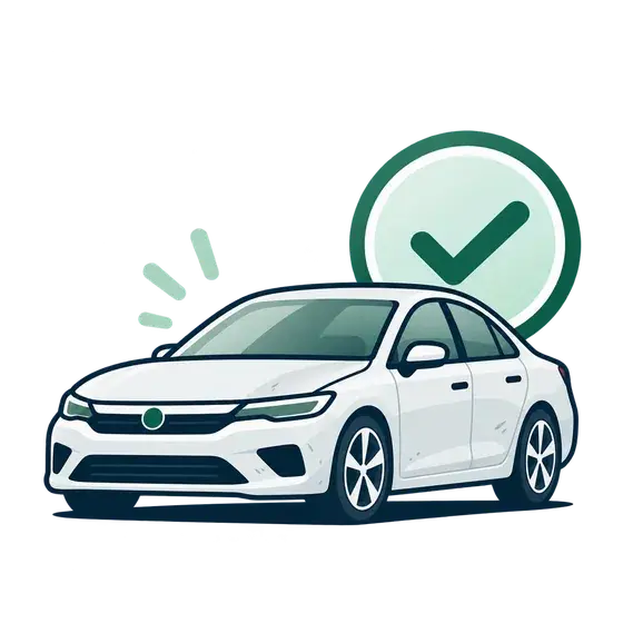 Car in good working condition with normal wear